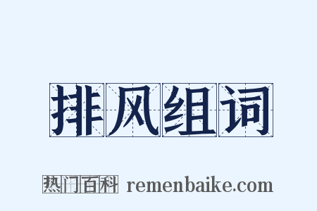 排风组词是什么意思的图片